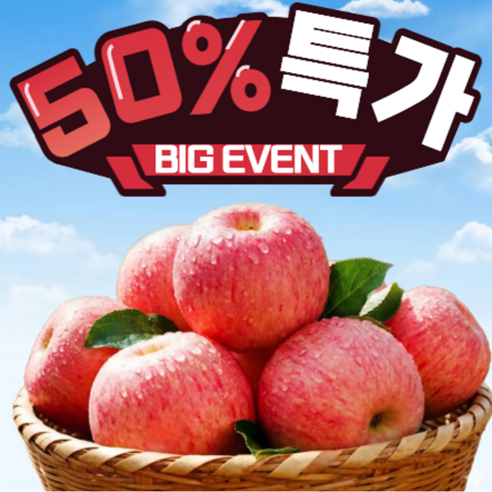 [오늘하루 당일특가] 초특가할인이벤트  산지직송고당도 못난이사과