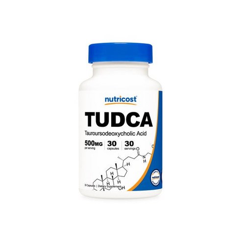 [2+1] 뉴트리코스트 투드카 Tudca 500mg 캡슐 30정 / 해외직구 미국정품, 30정, 3개