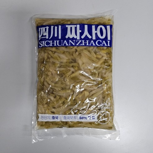 용차 짜사이 1kg 무절임 짜싸이 중식밑반찬, 2개, 1kg