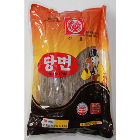 국내생산 진표당면, 2개, 500g
