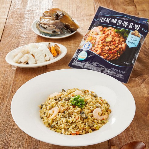 완도 전복해물볶음밥, 250g, 12개