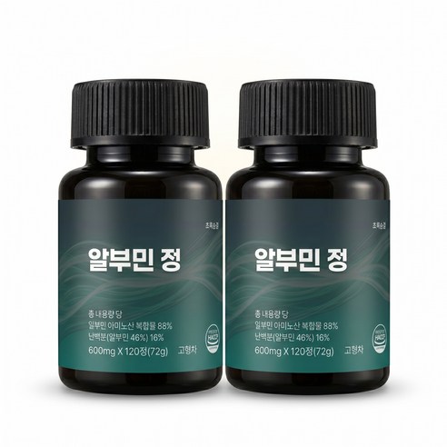 초록숨결 고함량 식약청 인증 알부민 정