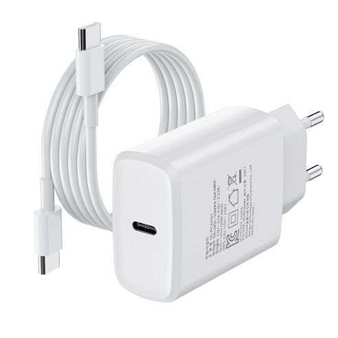 PD 20W USB-C 고속 충전기 KC인증 아이폰 안드로이드 스마트폰 충전 어댑터