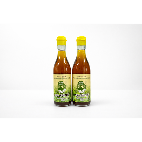 덕산농축산 국내제조 저온압착 중국산 길림성 들기름 350ml
