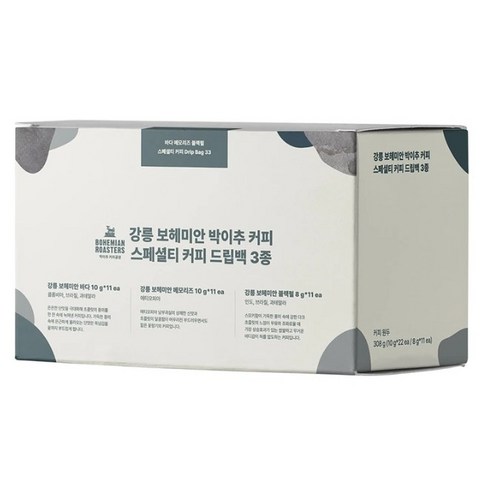 강릉 보헤미안 박이추 커피 스페셜티 드립백 3종 / 33개입