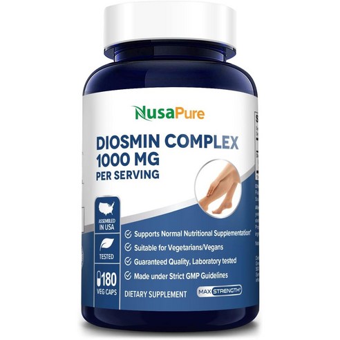 디오스민 콤플렉스 누사퓨어 1000mg 180 정 3개월 분 시트러스 아우란티움 함유