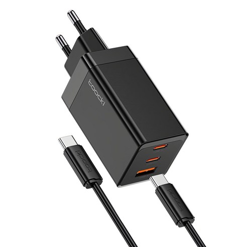 Toocki 툭키 GaN 67W PPS PD3.0 C 타입 3포트 초고속 충전 3.0 충전기 멀티 어댑터 100W C 타입 고속 충전기 케이블