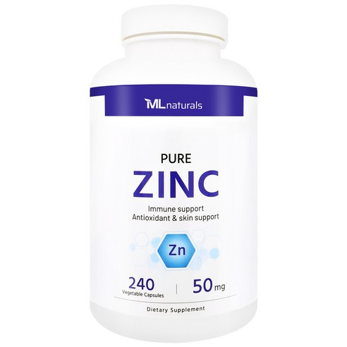 [미국빠른직구] 마이라이프 내추럴스 퓨어 징크 아연 50 mg, 240정, 1개