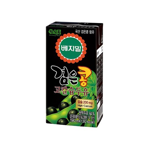 베지밀 검은콩 두유 고칼슘 190ml x 24팩