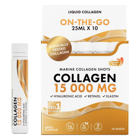 Swedish Nutra 콜라겐 15000mg 10일 집중케어 초고함량 콜라겐 고흡수 고함량 가수분해 마린펩타이드 스웨디시뉴트라 리퀴드콜라겐 사과