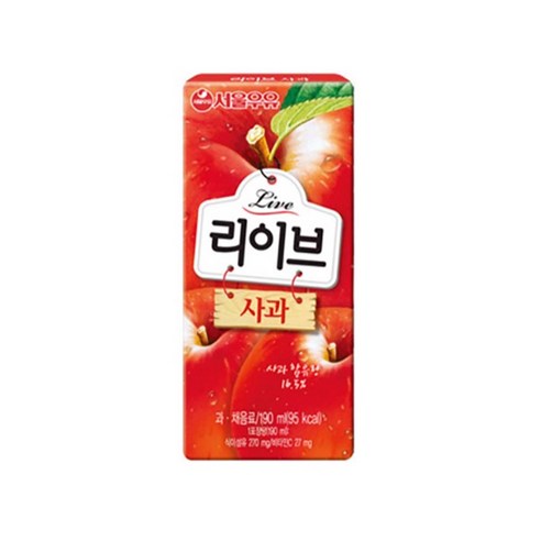 서울우유 리이브 사과 주스