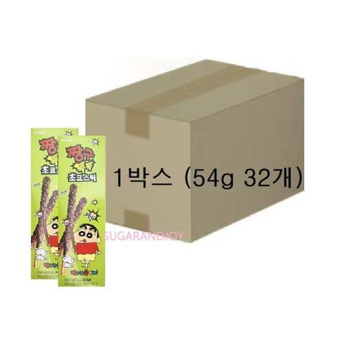 짱구 톡톡 초코스틱 54g 팝핑캔디 빼빼로데이 과자선물, 1.728kg, 1박스