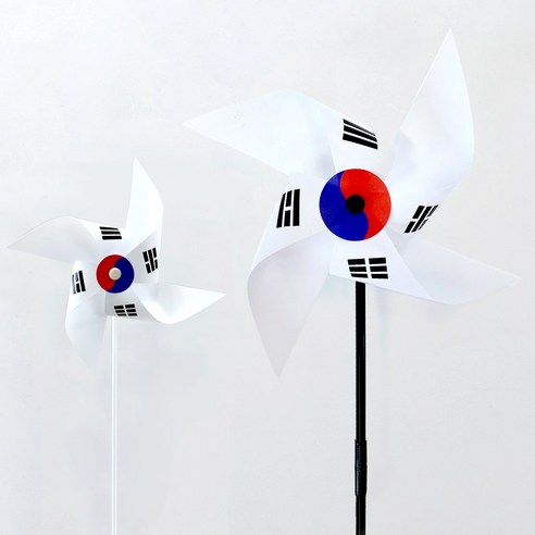 키움아트 태극기바람개비 DIY만들기, 태극기왕바람개비37cm(벌크포장)