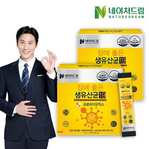 기타 [네이처드림] 장에 좋은 생유산균12 2g x 30포(60g) 2박스