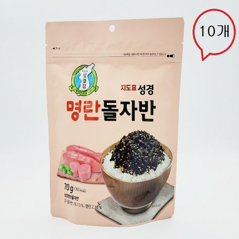 지도표 성경 명란돌자반 70g x 10개