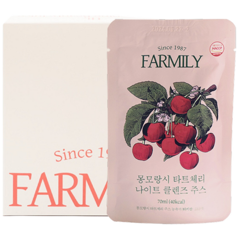 팜밀리1987 몽모랑시 타트체리 슬리핑 뷰티주스