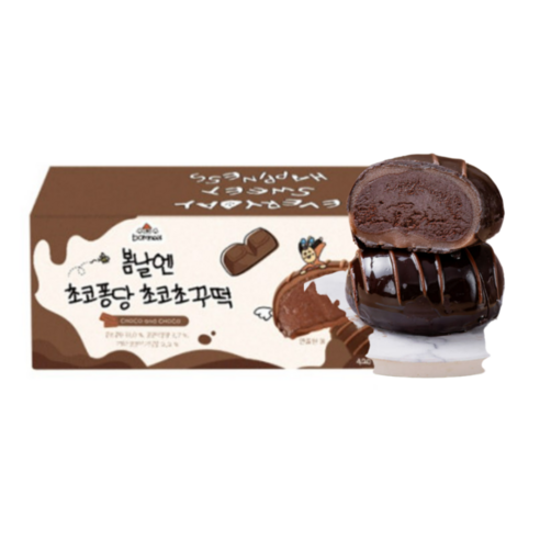 [여수언니] 봄날엔 초코퐁당 초코초꾸떡 (70 g x 6개입)