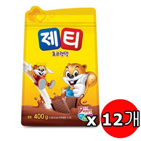 제티 쵸코리필 400g 12개