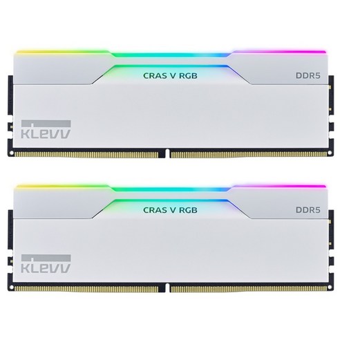 ESSENCORE KLEVV DDR5-6000 CL30 CRAS V RGB 화이트 패키지 서린 (32GB(16Gx2))