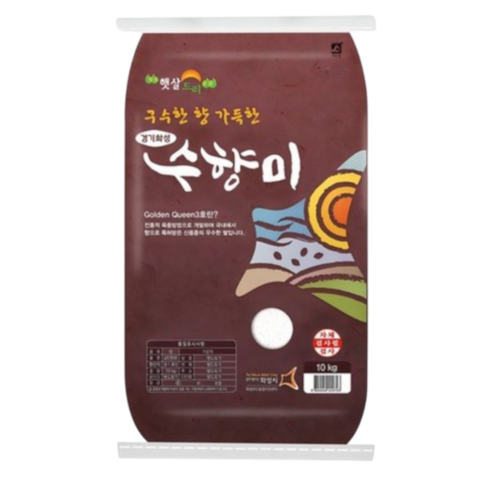 [팔도찬미] 25년햅쌀 정품 수향미 쌀10kg 골든퀸3호