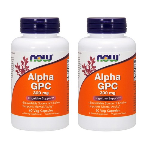 나우푸드 알파 GPC 300mg 베지 캡슐 비건