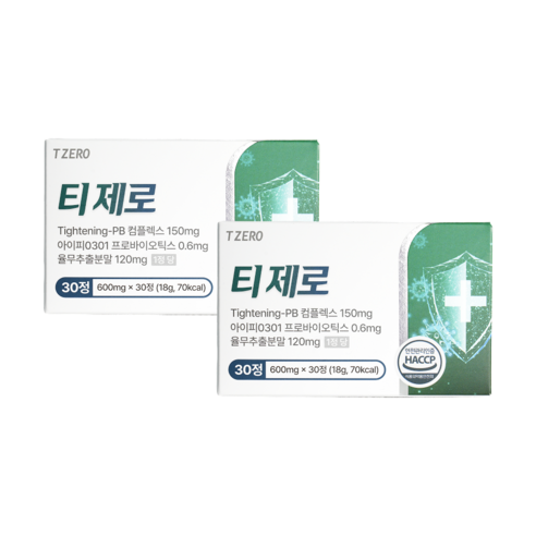 피부 면역 티제로 면역부스터, 2개, 30정