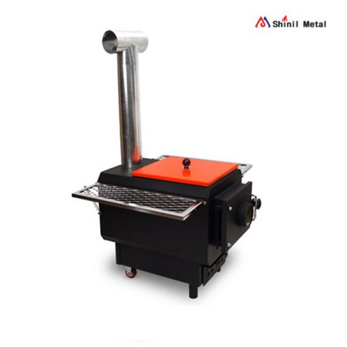 바베큐 화목난로 SL-710 신일금속 거실 구이 철판 난로 장작 국산