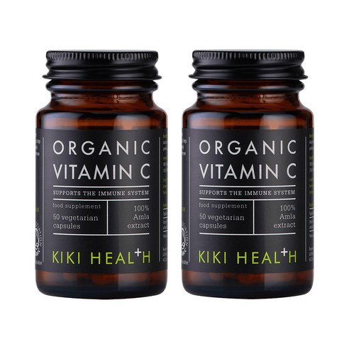 키키헬스 유기농 비타민C 50캡슐 항산화 면역 피부 활력 영국산비타민 비건 뉴트리션 kikihealth
