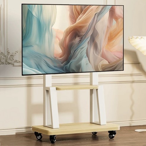 FANOBO 티 비 거 치대 tv거치대 32~75인치 티비스탠드적용 70KG 하중 이동식TV 이동식 tv 거치대, 1개