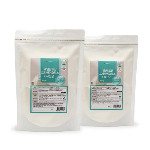 프리바이오틱스+유산균 분말 대용량 네덜란드산 HACCP 인증제품 백세식품, 2개, 500g