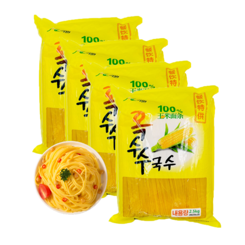 차마요 가원 옥수수국수 중국 옥수수면 2.5kg 온면 건면 옥시국시