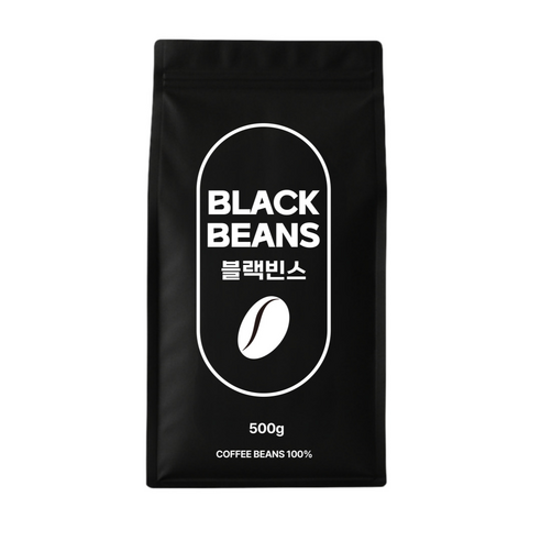 블랙빈스 탄자니아AA 원두커피, 1개, 500g, 모카포트
