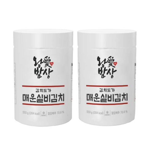 농업회사법인 충남 천안 왕애밥상 매운 실비김치 1.1kg 비살균 제품 감칠맛 맵싸한맛, 1세트, 1.1kg