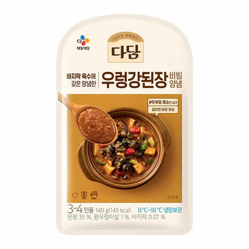 (냉장)다담 우렁비빔된장양념140x10개, 140g, 10개