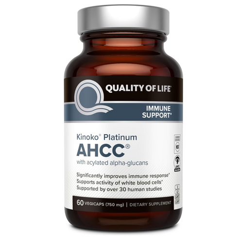 Quality of Life 퀄러티오브라이프 프리미엄 키노코 AHCC 750mg 60정