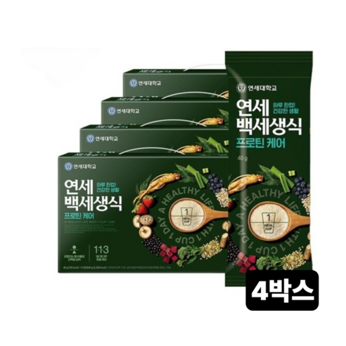 연세 백세생식 단백질 프로틴 케어 40g, 21포, 4상자 (총84포)