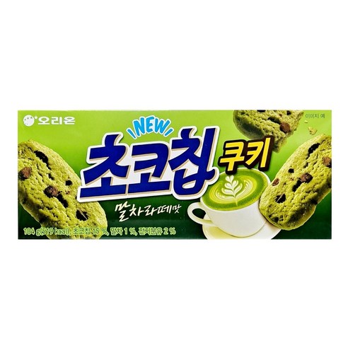 오리온 초코칩쿠키 말차라떼맛