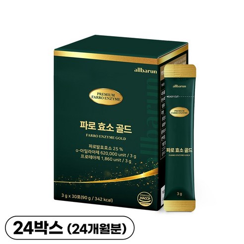 올바른 파로 효소 골드, 90g, 24박스