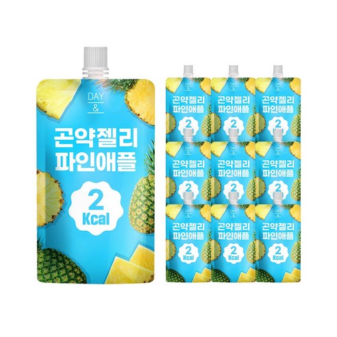데이앤 저칼라로 곤약젤리 파인애플 맛 10개입