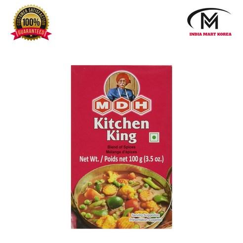 MDH KITCHEN KING MASALA BLEND OF SPICES 키친 킹(향신료조제품), 1개, 100g