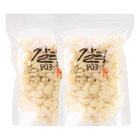 갈릭803 국내산 깐마늘 창녕 25년 대서마늘 당일생산, 1개, 2kg(대)