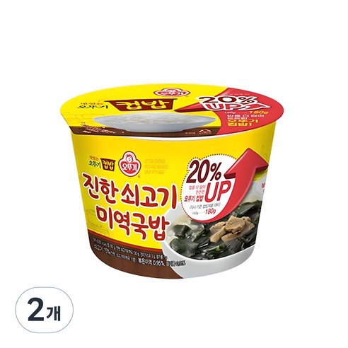 오뚜기 컵밥 진한 쇠고기미역국밥