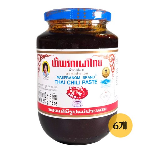 태국소스 메프라놈 칠리페이스트 114g 228g 513g MAEPRANOM THAI CHLI PASTE