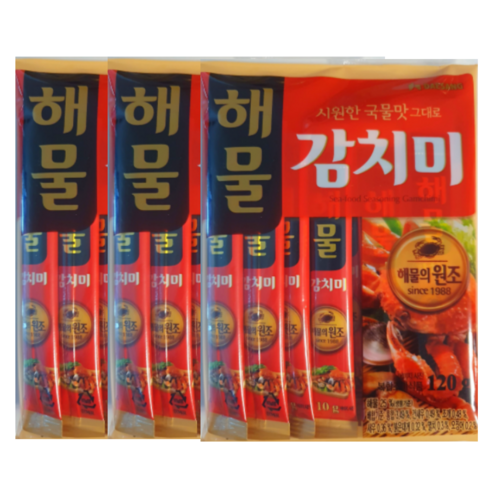 해물 감치미 청정원, 3개, 120g
