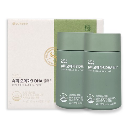 생활정원 생활정원 슈퍼 오메가3 DHA 플러스 16주분 (당일배송)