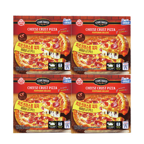 오뚜기 크러스트피자 페페로니디럭스 510g X 4개