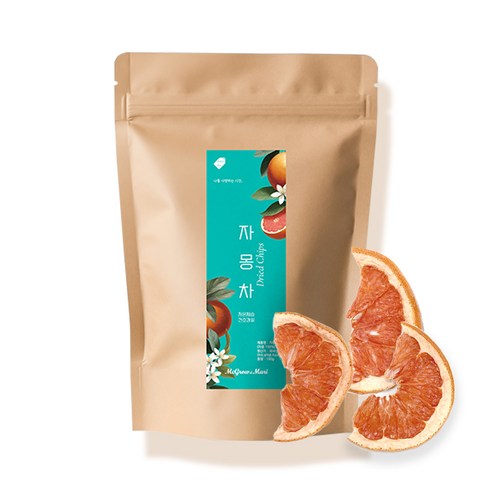 맥그로우앤마리 저온 제습 건조 자몽 슬라이스칩 자몽차, 2개, 50g