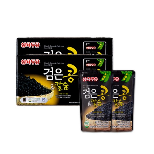 삼육두유 검은콩&칼슘 검은콩두유 파우치