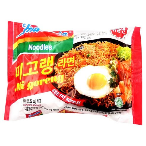 인도미 미고랭라면 MI GORENG 비빔라면