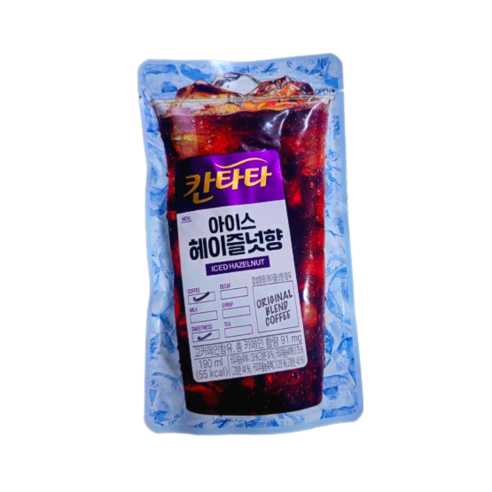 칸타타 아이스 헤이즐넛향 파우치 커피